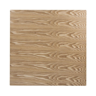 Plateau de table carré pré-percé coloris frêne naturel 700mm - Bolero