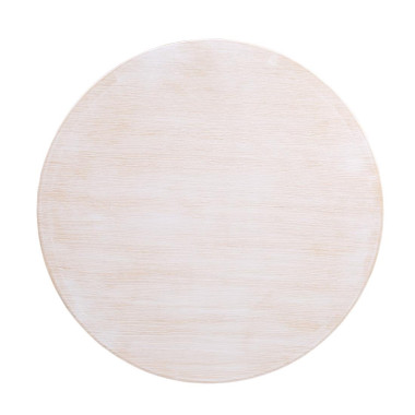 Plateau de table rond pré-percé blanc vintage 600mm - Bolero