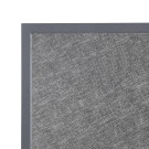 Plateau de table extérieur carré en verre trempé noir brossé bord gris 700 mm - Bolero