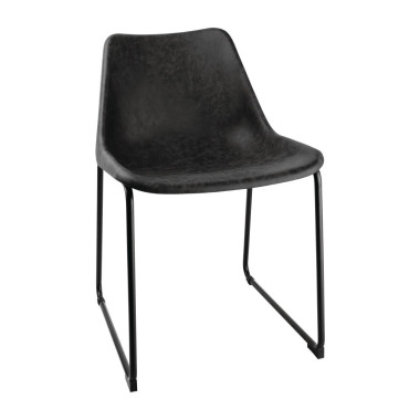 Chaises Rodeo noires (lot de 2) - Bolero