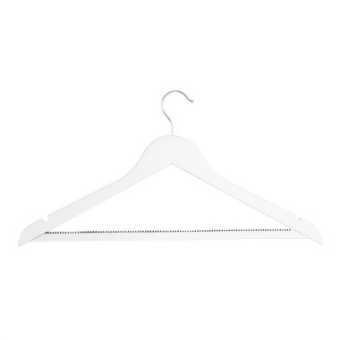 Cintres en bois blanc (lot de 10) - Bolero