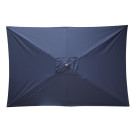 Parasol rectangulaire Seville 2x3m bleu marine - Bolero