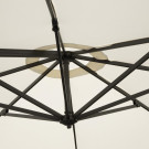 Parasol déporté professionnel Venice crème 3,5 m - Bolero