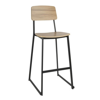 Tabourets hauts d'intérieur en bois Beaufort (lot de 2) - Bolero