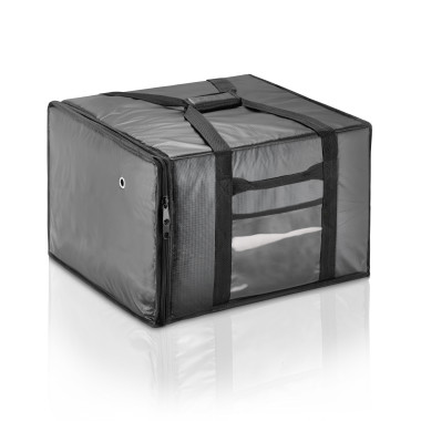 Aluminium, Plastique Sac isotherme pour 6 pizzas jusqu'à 45 cm 51 x 48 x 34 cm noir professionnel - Was Germany  au meilleur pri