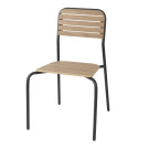 Chaises d'extérieur effet bois Santorini (lot de 4) - Bolero
