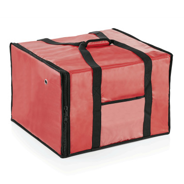 Aluminium, Plastique Sac isotherme pour 6 pizzas jusqu'à 45 cm 51 x 48 x 34 cm rouge professionnel - Was Germany  au meilleur pr