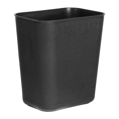 Poubelle pour hôtel/bureau noire 8L - Bolero
