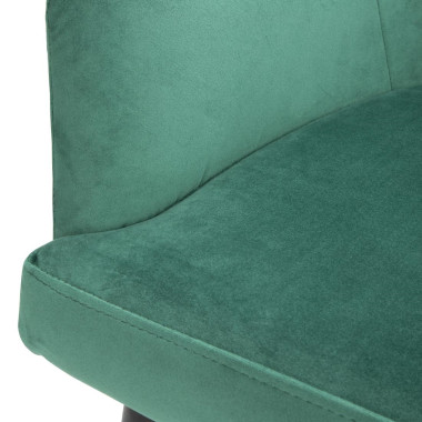 Chaises en velours Lia vertes (lot de 2) - Bolero