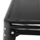 Table carrée en acier noir Bistro 668mm - Bolero