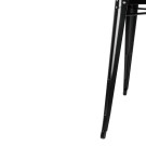 Table carrée en acier noir Bistro 668mm - Bolero