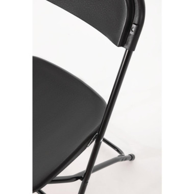 Chaises pliantes noires (Lot de 10) - Bolero