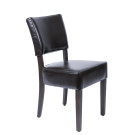 Chaises confortables en simili cuir marron foncé (Lot de 2) - Bolero