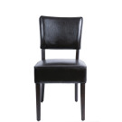 Chaises confortables en simili cuir marron foncé (Lot de 2) - Bolero