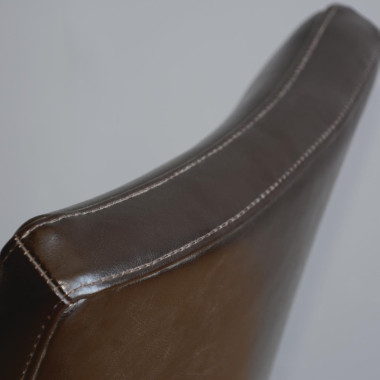 Chaises confortables en simili cuir marron foncé (Lot de 2) - Bolero