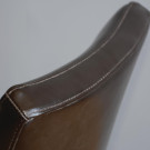 Chaises confortables en simili cuir marron foncé (Lot de 2) - Bolero