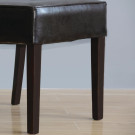Chaises confortables en simili cuir marron foncé (Lot de 2) - Bolero
