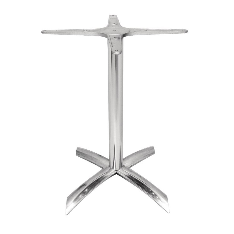 Pied de table à plateau basculant aluminium - Bolero