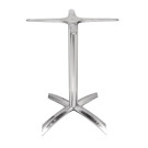 Pied de table à plateau basculant aluminium - Bolero
