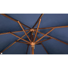 Parasol rond 3m bleu marine - Bolero