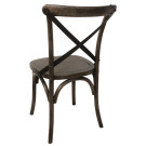 Chaises couleur noyer avec dossier croisé (Lot de 2) - Bolero