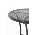 Table bistro ronde en acier ajouré noire 600mm - Bolero