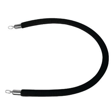 Cordon d accueil noir 2,5m - Bolero