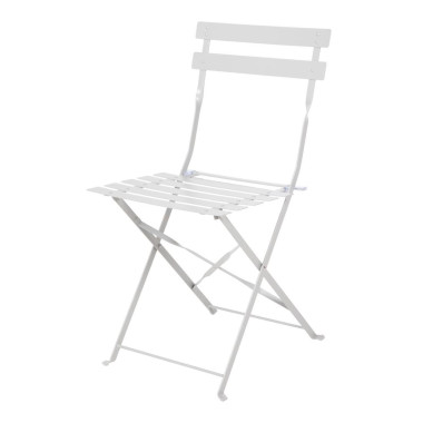 Chaise de terrasse pliantes en acier gris (lot de 2) - Bolero
