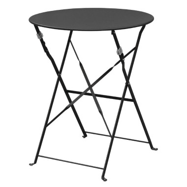 Table de terrasse en acier noire - Bolero