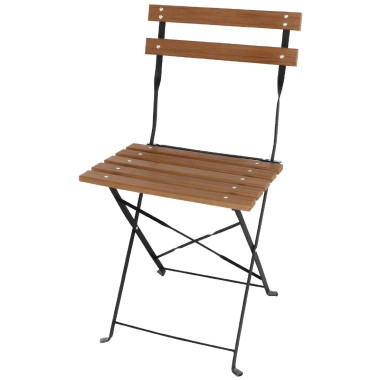 Chaises bistro en imitation bois (Lot de 2) - Bolero