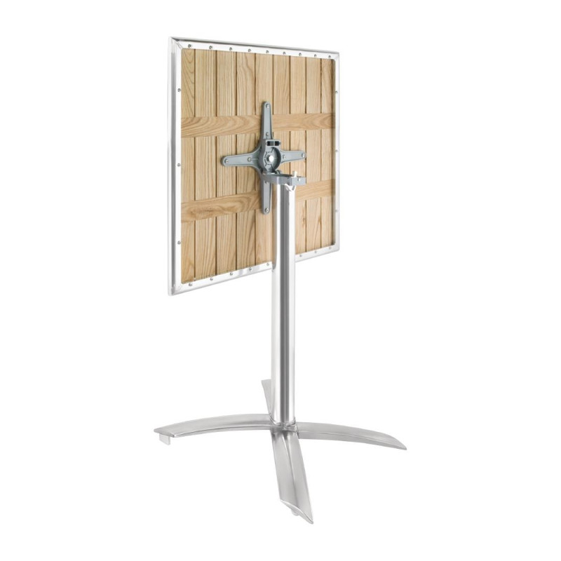 Table bistro carrée plateau basculant frêne 600mm - Bolero
