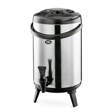 Acier inoxydable, Plastique Distributeur de boissons isotherme 12 ltr 24 cm pieds dépliables inox plastique - Was Germany  au me