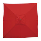 Parasol carré 2,5m rouge - Bolero