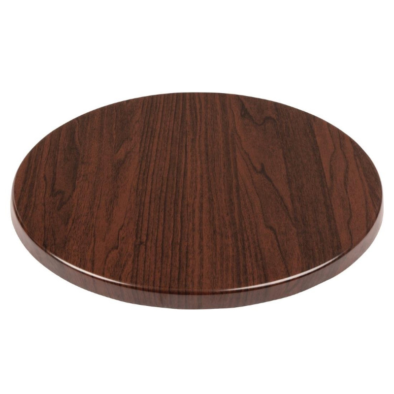 Plateau de table rond marron foncé 800mm - Bolero