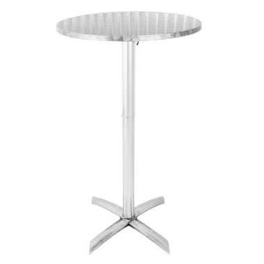 Mange-debout inox plateau basculant 600mm - Bolero
