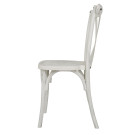 Chaises en résine à dossier croisé Manhattan blanches (lot de 4) - Bolero