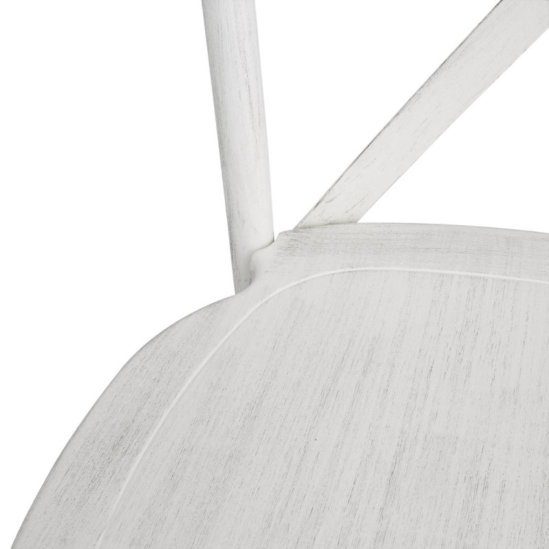 Chaises en résine à dossier croisé Manhattan blanches (lot de 4) - Bolero