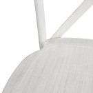 Chaises en résine à dossier croisé Manhattan blanches (lot de 4) - Bolero
