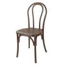 Chaises en résine style bois courbé Soho noyer (lot de 4) - Bolero
