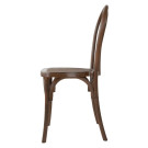Chaises en résine style bois courbé Soho noyer (lot de 4) - Bolero