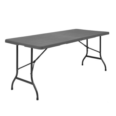 Table pliante rectangulaire effet rotin 1829mm - Bolero