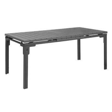 Table d'extérieur à lattes extensible Valletta grise 1800mm - Bolero
