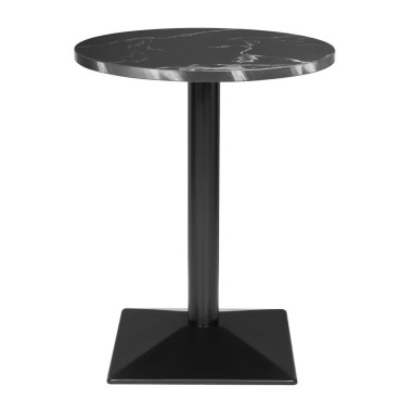 Table ronde Complete effet pierre noire 600mm - Bolero