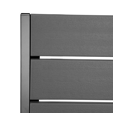 Fauteuils à lattes Valletta gris (Lot de 4) - Bolero