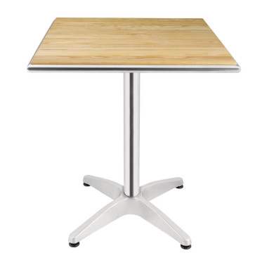 Table carrée en frêne 600mm - Bolero