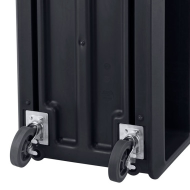 Chariot de service 4 roues pivotantes à frein - 60.3 x 105.4 x 94.3 cm - Noir - Cambro  au meilleur prix sur Restock CHR