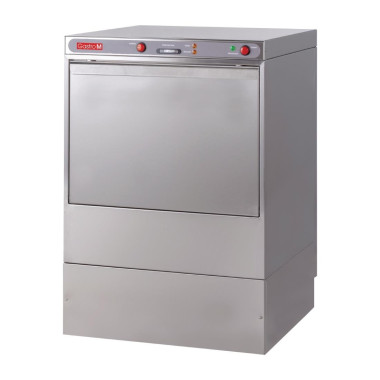 Lave-vaisselle Maestro 50x50 400V avec pompe de vidange et doseur détergent - Ref Vergina 50 400V Dt/DP - Gastro M