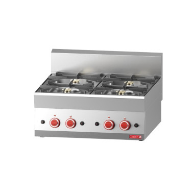 Fourneau gaz à poser 4 feux 650 65/70PCG - Gastro M