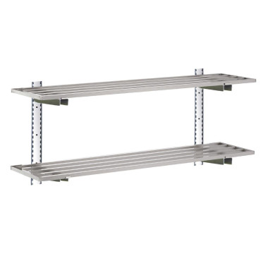 Crémaillère inox pour équerres DS453 625mm - Gastro M