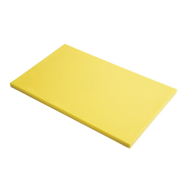 Planche à découper GN1/2 en polyéthylène haute densité jaune - Gastro M